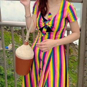 staud minnow leather bag in brown